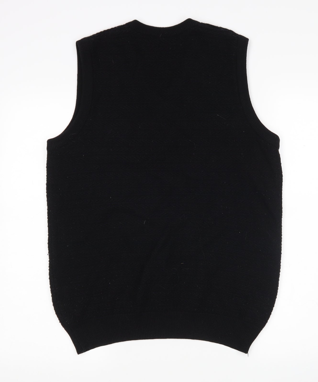 Newcastle Womens Black V-Neck   Vest Jumper Size 12