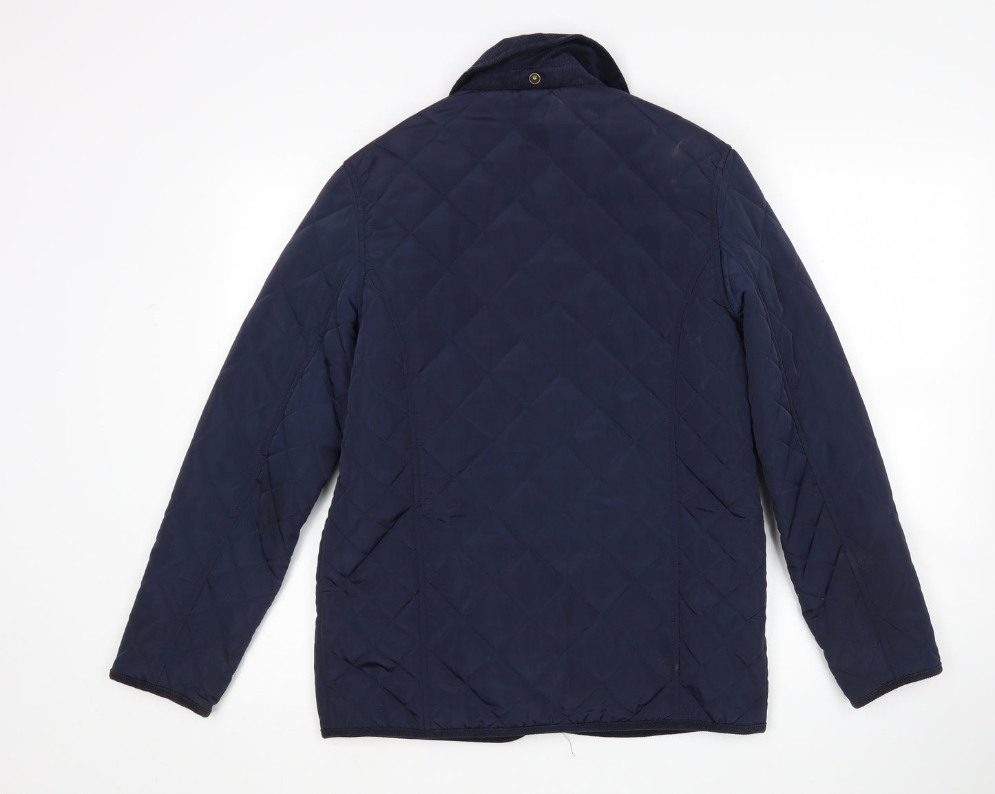 M&S Girls Blue   Quilted Coat Size 13-14 Years