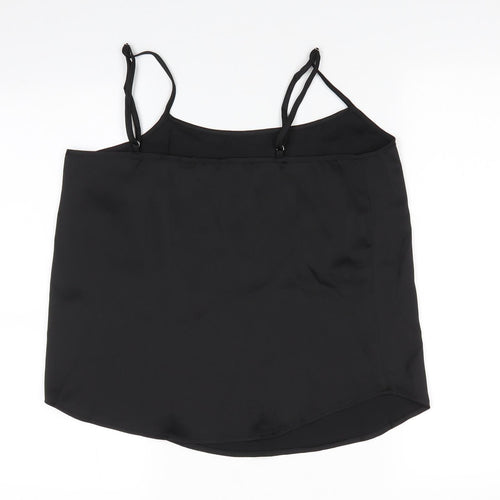 SheIn Womens Black  Polyester Camisole Blouse Size 10 Round Neck