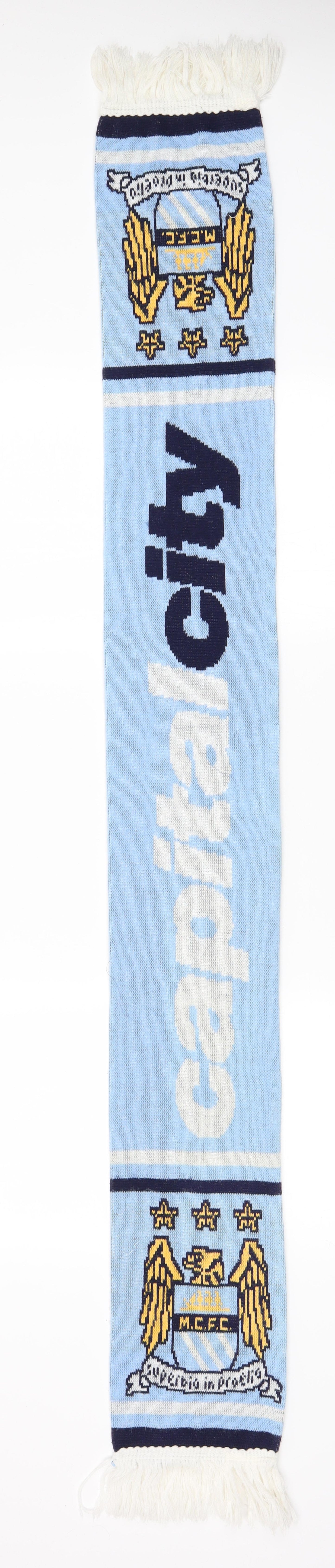 Preworn Unisex Blue   Scarf  One Size   - Capital City - M.C.F.C