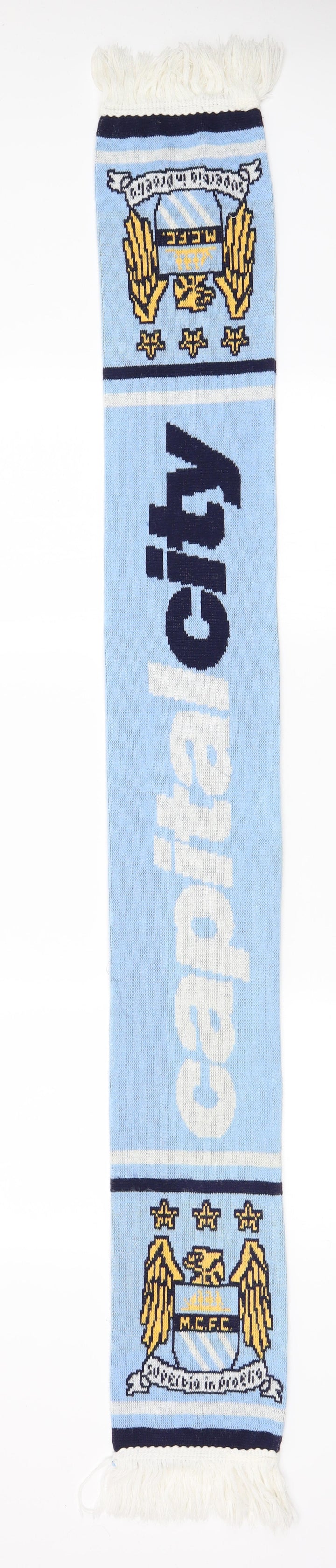 Preworn Unisex Blue   Scarf  One Size   - Capital City - M.C.F.C
