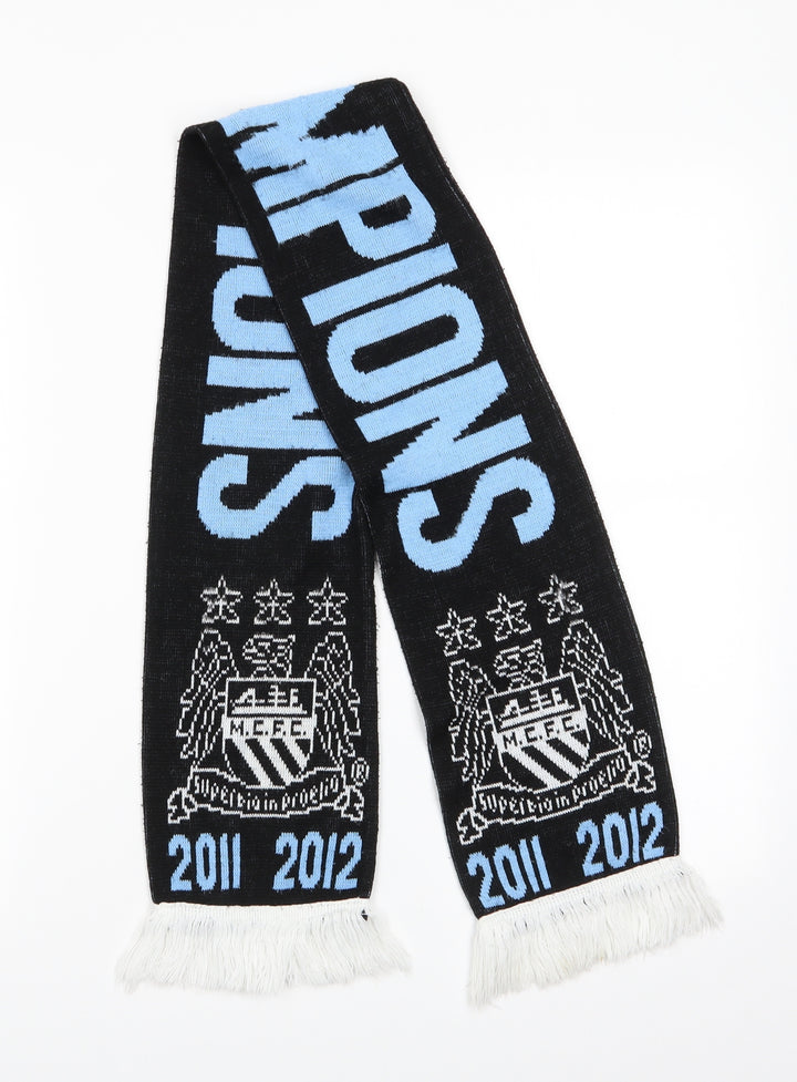 Preworn Unisex Black Scarf One Size - M.C.F.C. 2011 - 2012 Champions