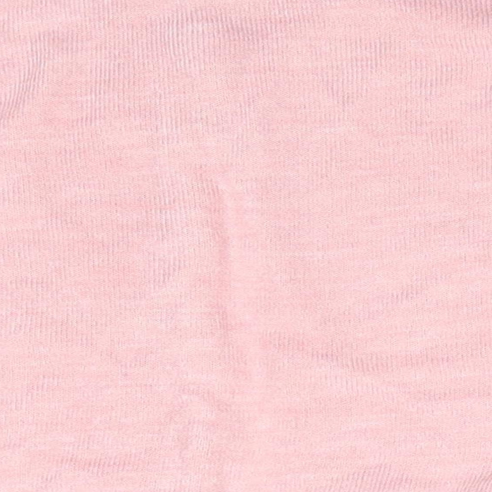 Primark Girls Pink Round Neck  Acrylic Cardigan Jumper Size 2-3 Years   - Glittery Buttons
