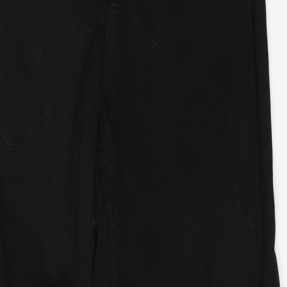 Zara Womens Black  Cotton Mom Jeans Size 6 L26 in Regular