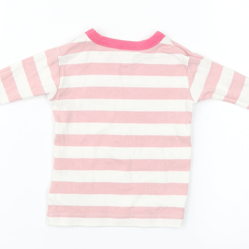 Gap Baby White Striped Cotton Pullover Jumper Size 12-18 Months   - Reindeer