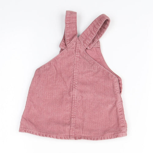 NEXT Baby Pink  Cotton Dungaree One-Piece Size 3-6 Months