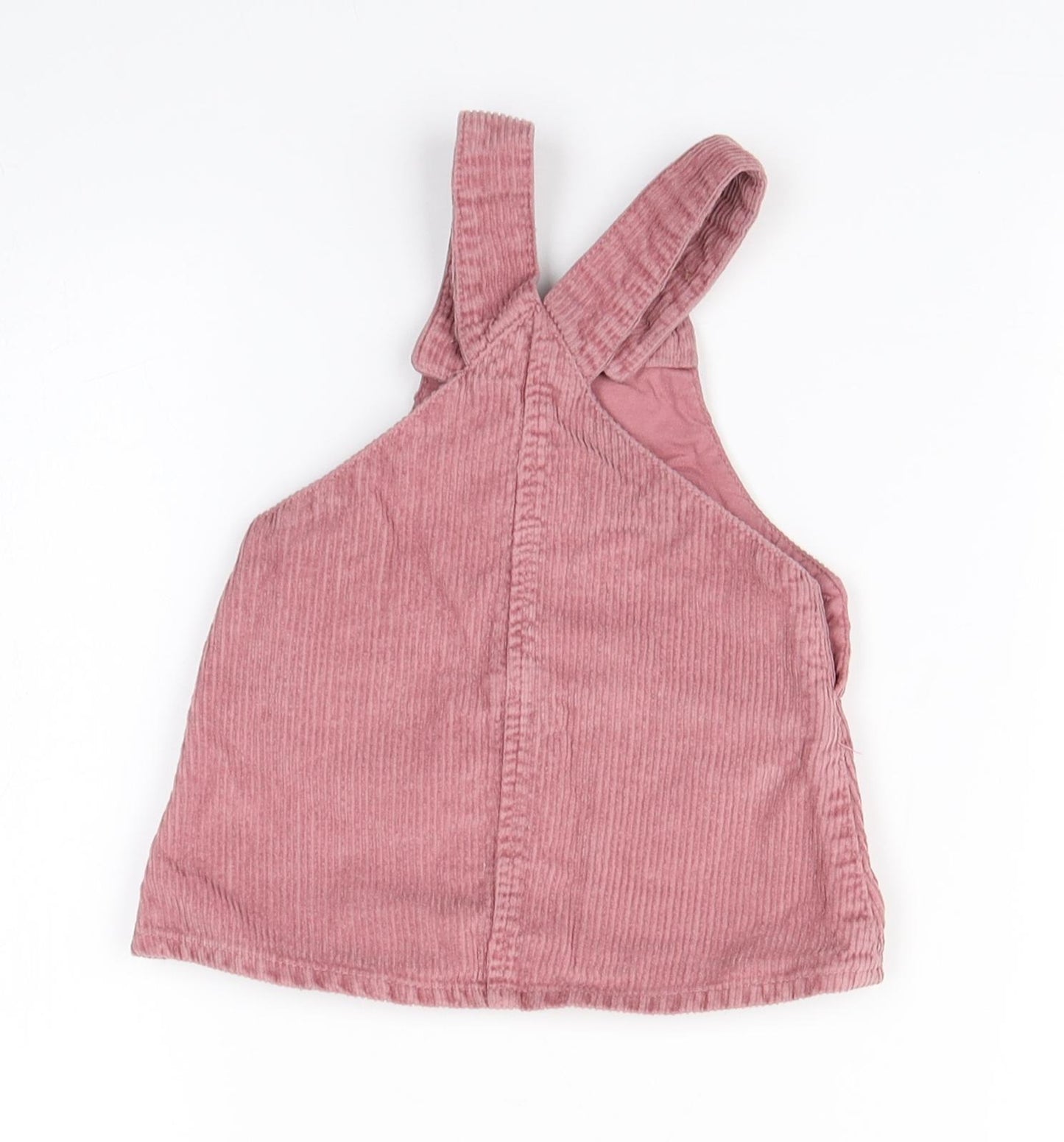 NEXT Baby Pink  Cotton Dungaree One-Piece Size 3-6 Months