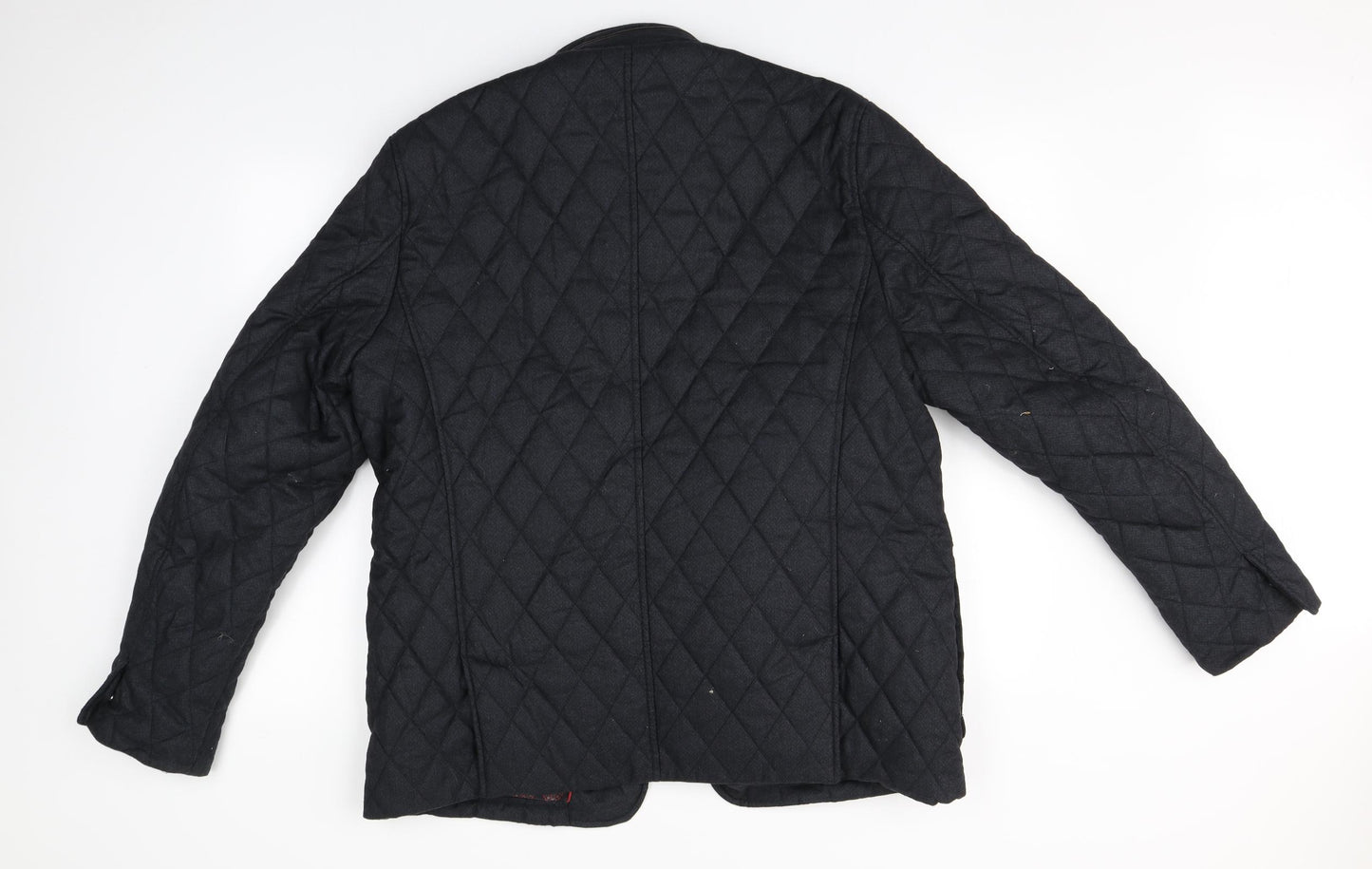 Ted Baker Womens Black Argyle/Diamond  Overcoat Coat