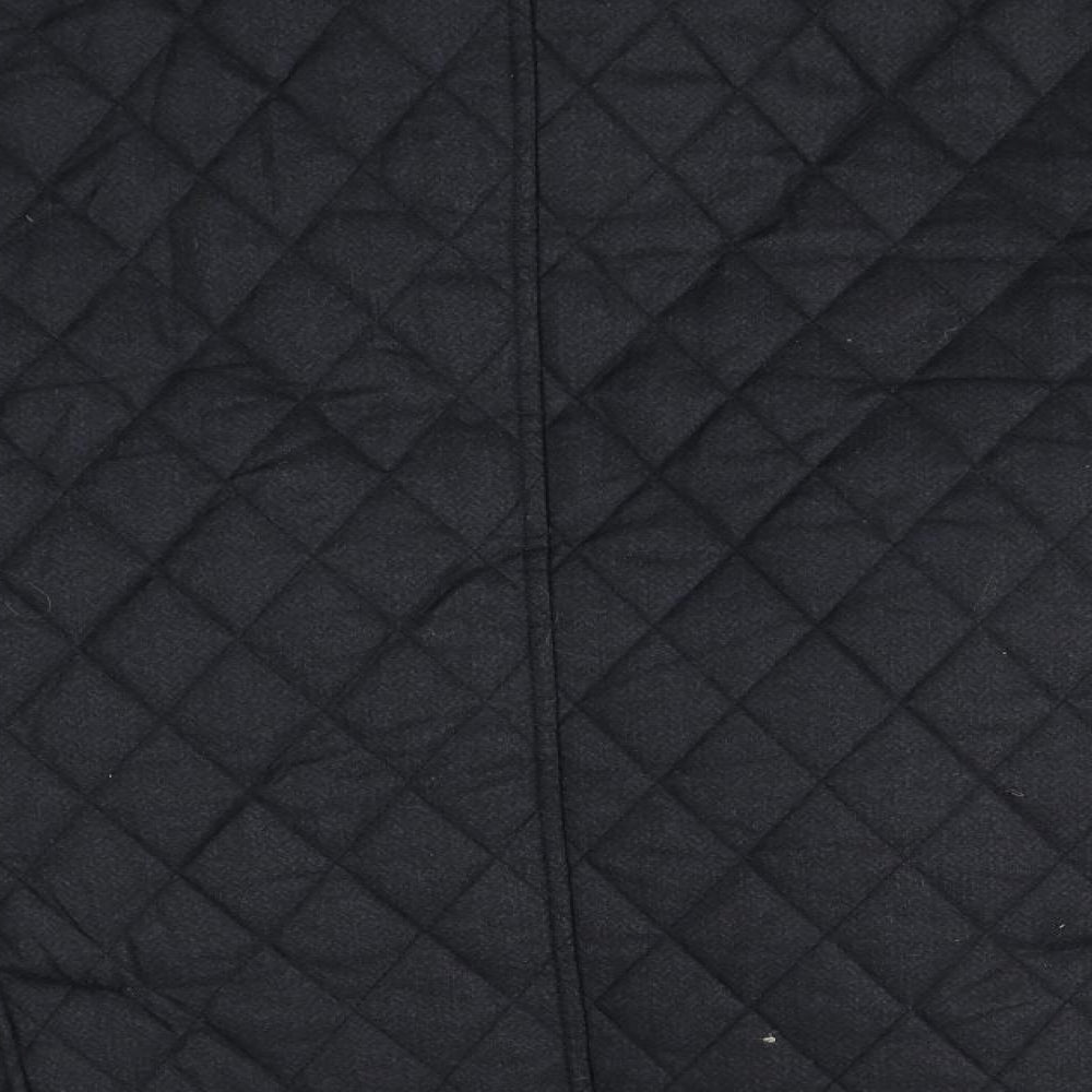 Ted Baker Womens Black Argyle/Diamond  Overcoat Coat