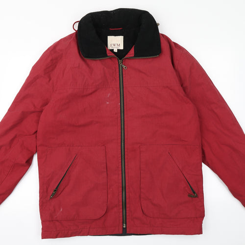 EWM Womens Red   Overcoat Coat Size S