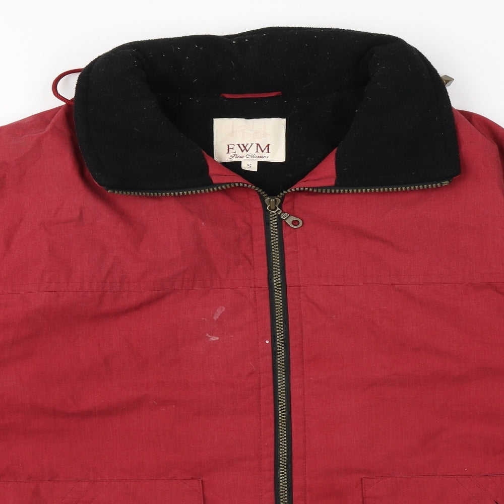 EWM Womens Red   Overcoat Coat Size S