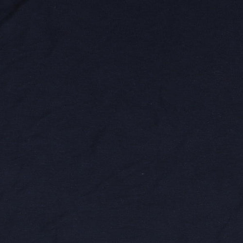 H&M Womens Blue  Acrylic Basic T-Shirt Size L Round Neck