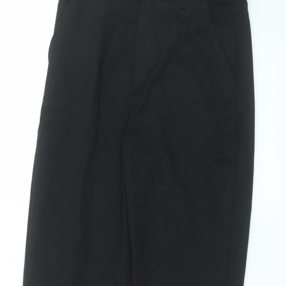 F&F Boys Black  Polyester Dress Pants Trousers Size 12-13 Years  Regular