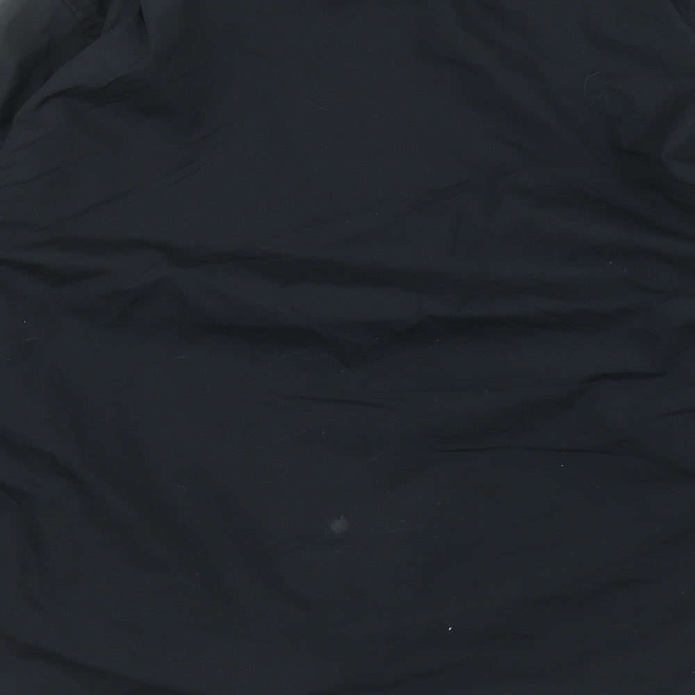 George Mens Black  Cotton  Dress Shirt Size 18.5 Collared