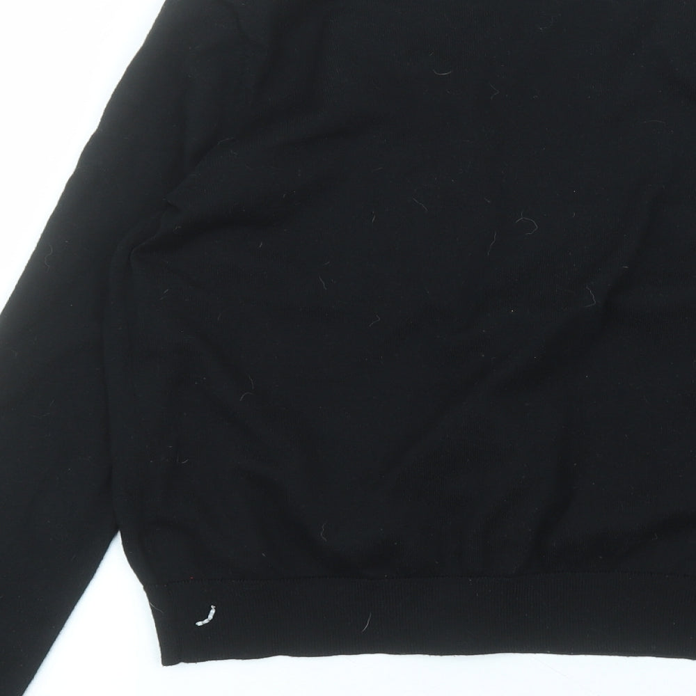 New Look Womens Black Round Neck  Polyester Cardigan Jumper Size 14
