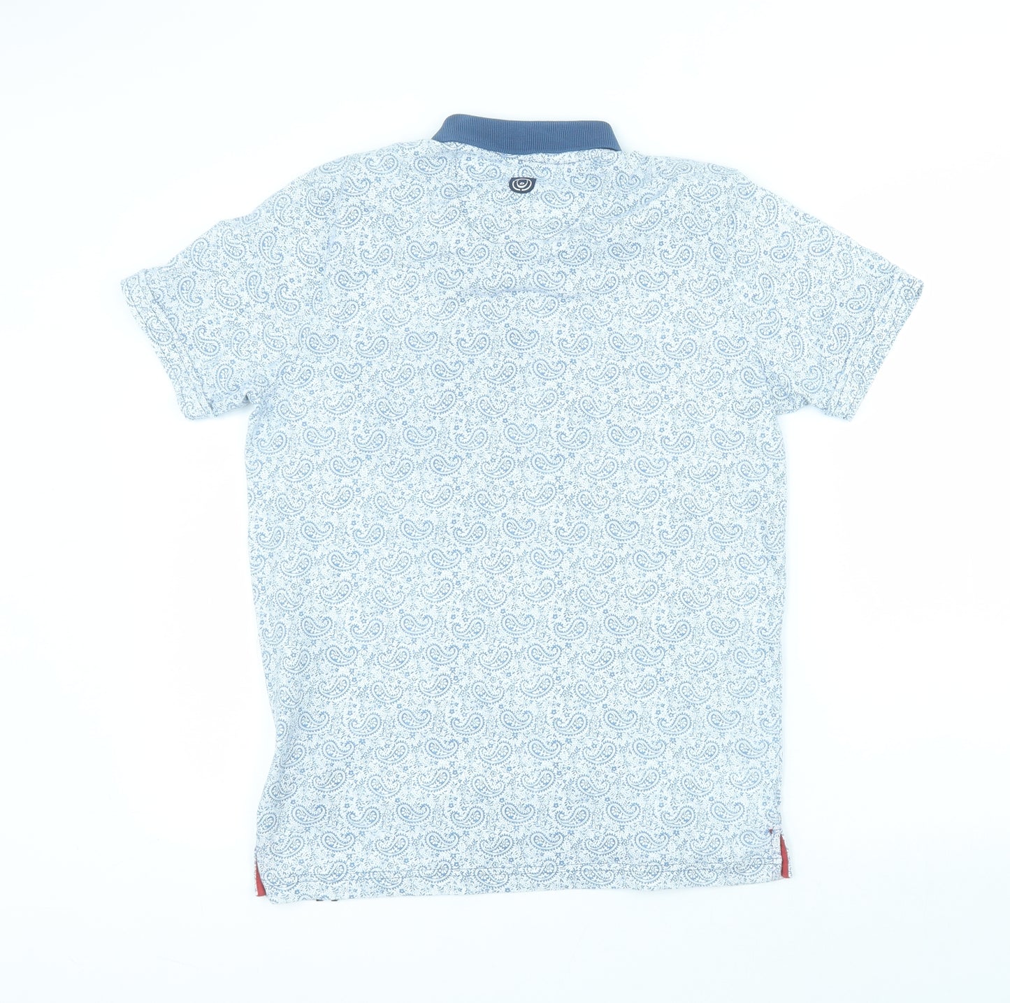 Duck and Cover Mens Blue  Cotton  Polo Size M Collared