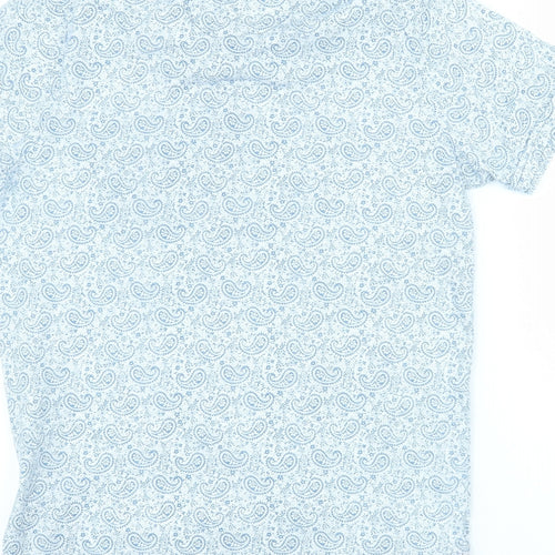 Duck and Cover Mens Blue  Cotton  Polo Size M Collared