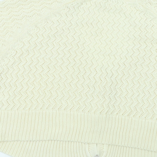 BM Womens White   Jacket Coatigan Size L
