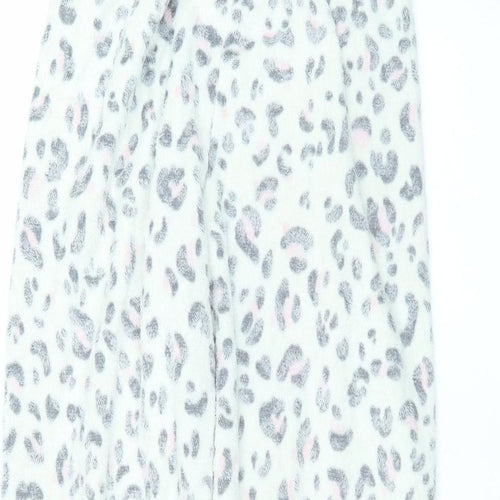 Primark Womens White Animal Print Polyester Sweatpants Trousers Size S L27 in Regular