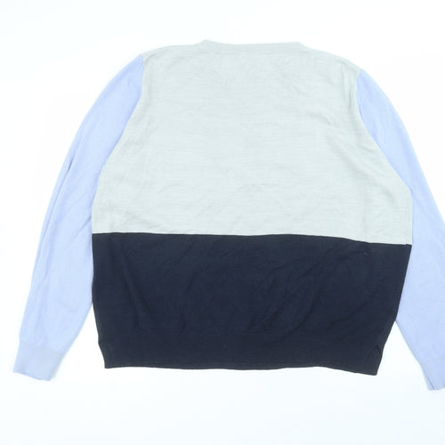 Marks and Spencer Womens Grey Round Neck  Acrylic Pullover Jumper Size 20