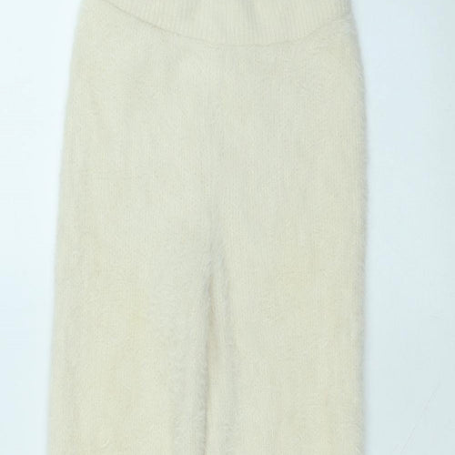 Matalan Girls White  Polyamide Sweatpants Trousers Size 10 Years  Regular