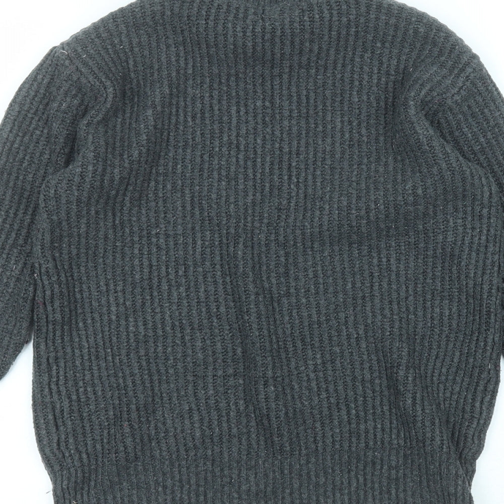 Primark Womens Black Round Neck  Nylon Pullover Jumper Size XS