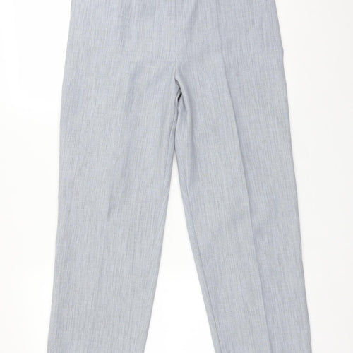 Preworn Womens Grey  Polyester Trousers  Size 14 L28 in Regular