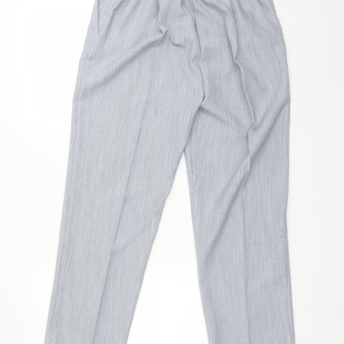 Preworn Womens Grey  Polyester Trousers  Size 14 L28 in Regular