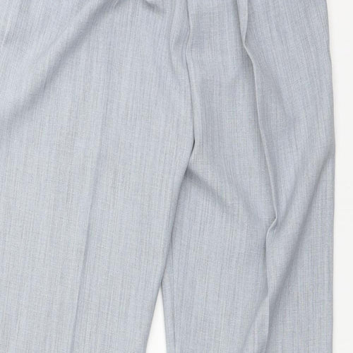 Preworn Womens Grey  Polyester Trousers  Size 14 L28 in Regular
