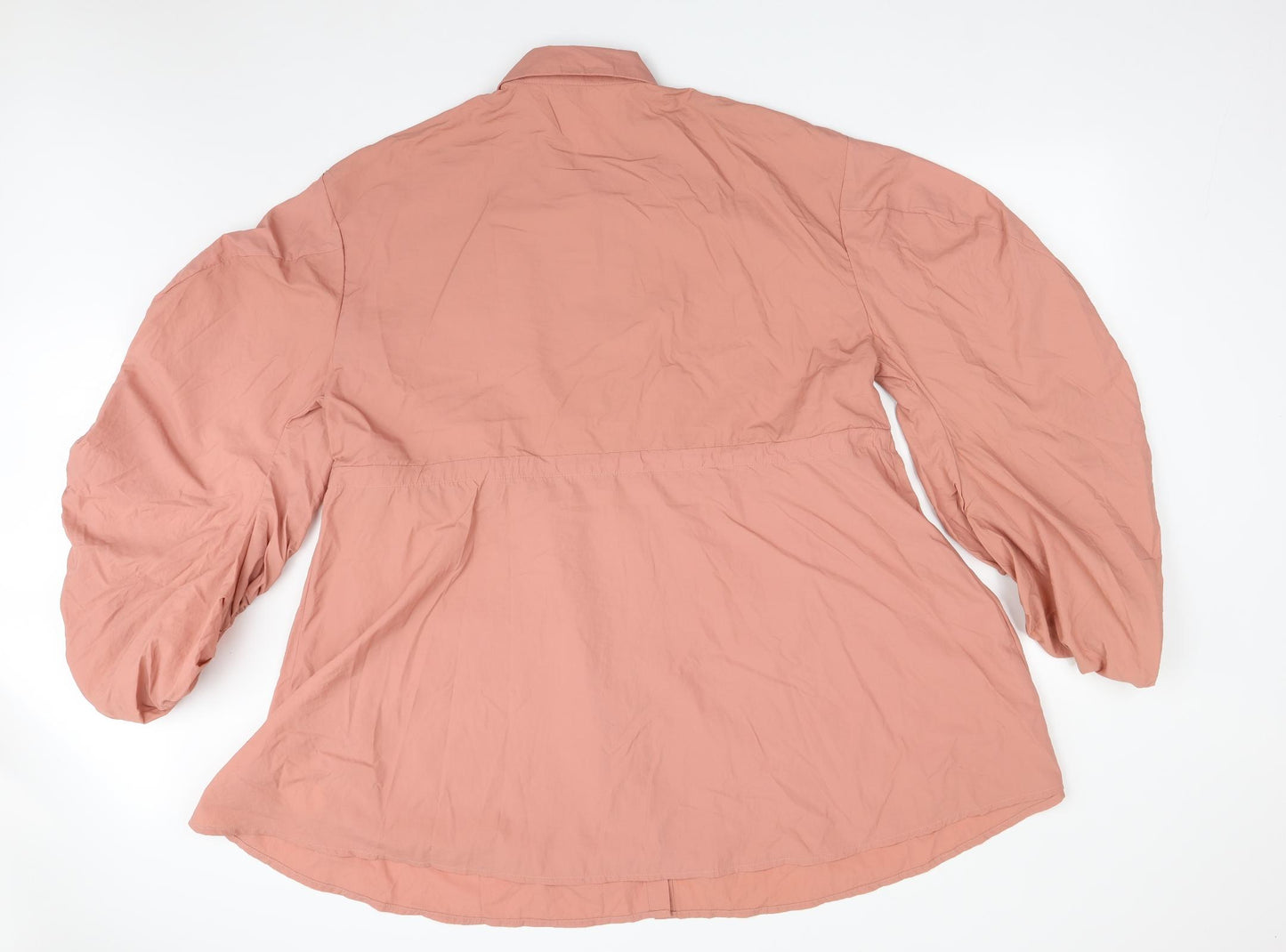 Missguided Womens Pink  Polyamide Shirt Dress  Size 12  Collared