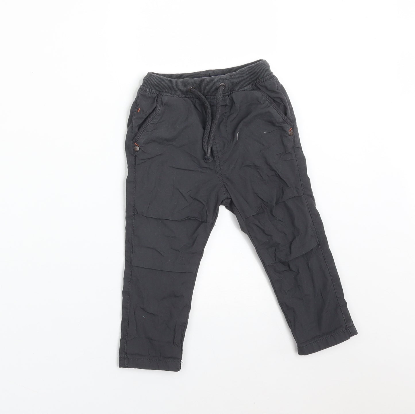 NEXT Boys Grey  Cotton Cargo Trousers Size 9-12 Months