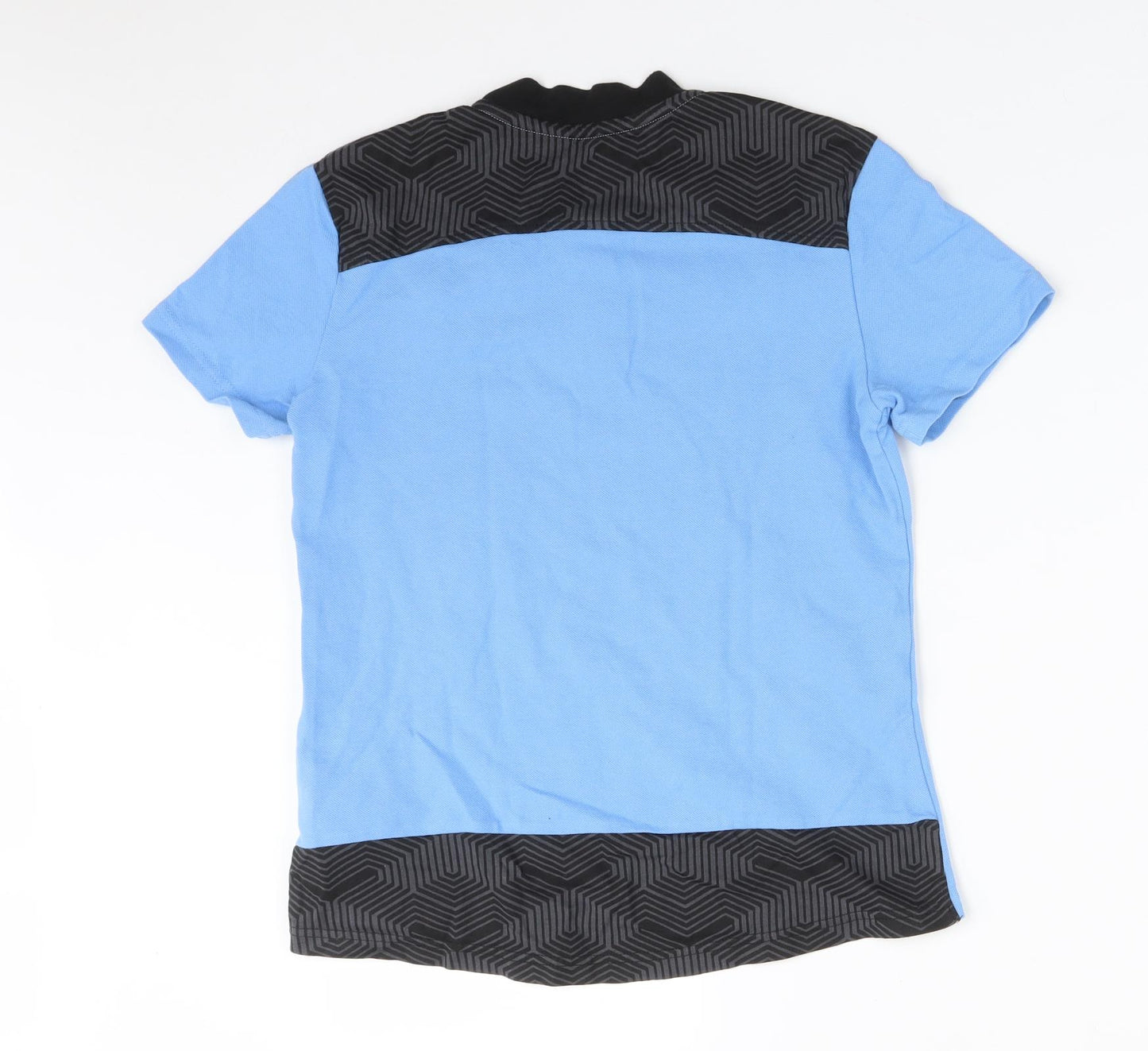 PUMA Boys Blue  Cotton Basic T-Shirt Size M Round Neck  - MAN CITY FC