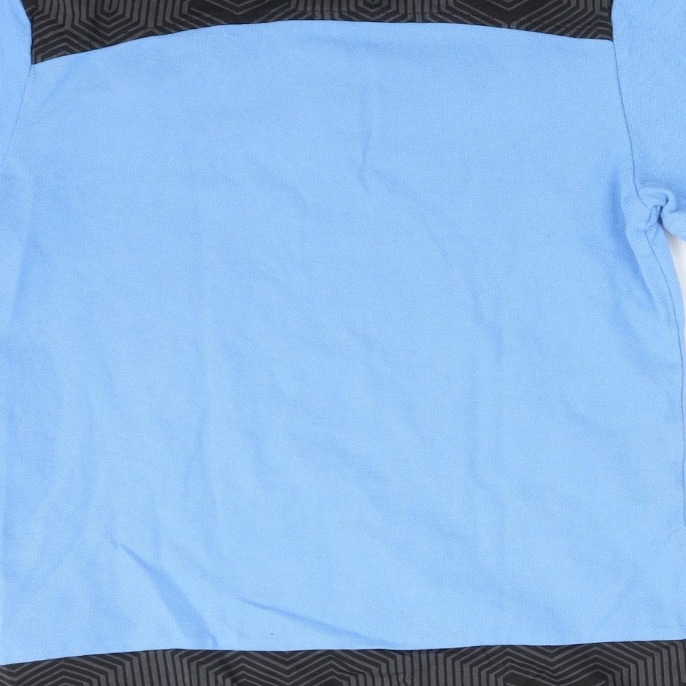 PUMA Boys Blue  Cotton Basic T-Shirt Size M Round Neck  - MAN CITY FC