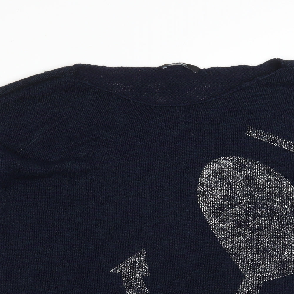 George Womens Blue  Cotton Pullover Hoodie Size 22   - HEART ANCOR