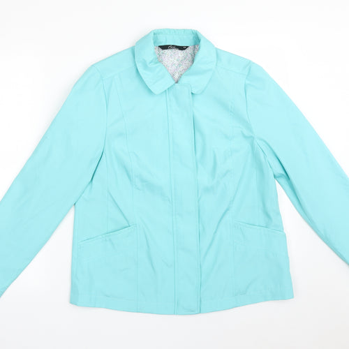 BM Womens Blue   Overcoat Coat Size XS
