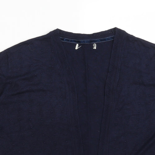 Matalan Womens Blue  Polka Dot Viscose Cardigan Jumper Size 14