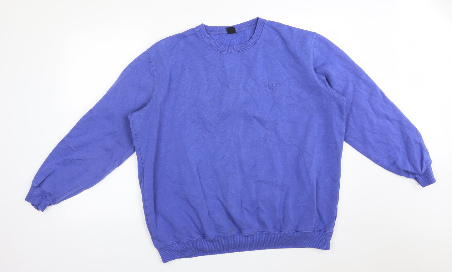 Cotton Traders Mens Purple  Cotton Pullover Sweatshirt Size 2XL