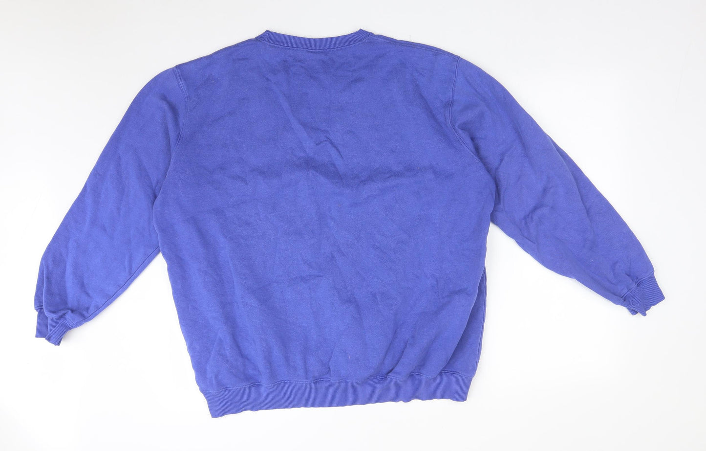 Cotton Traders Mens Purple  Cotton Pullover Sweatshirt Size 2XL