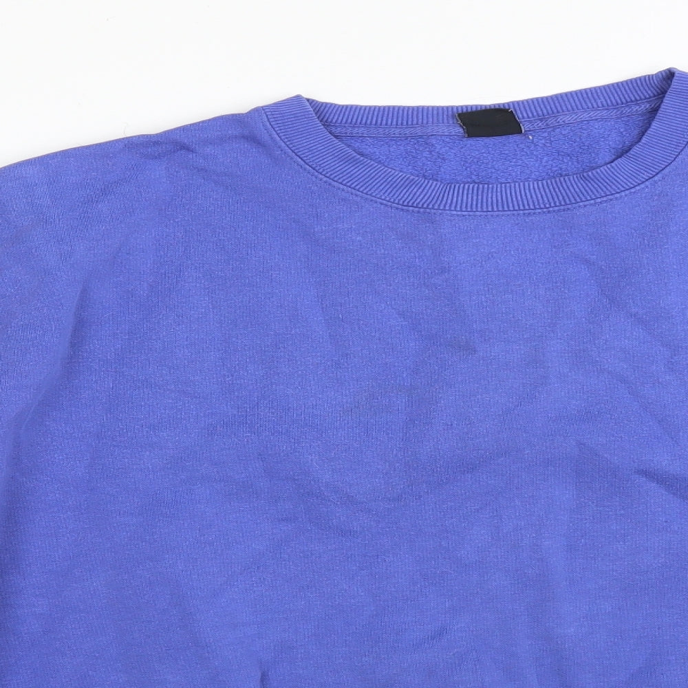 Cotton Traders Mens Purple  Cotton Pullover Sweatshirt Size 2XL