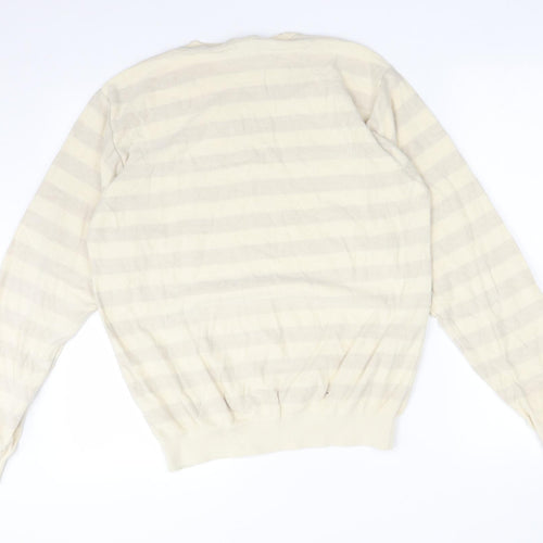 Stark Mens Multicoloured Striped Cotton Pullover Sweatshirt Size XL