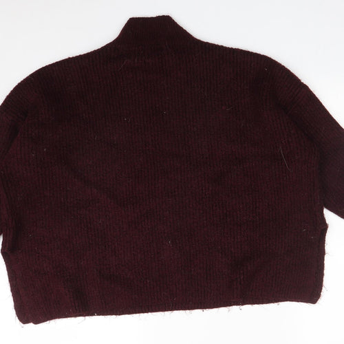 Primark Womens Red  Acrylic Pullover Sweatshirt Size 2XL