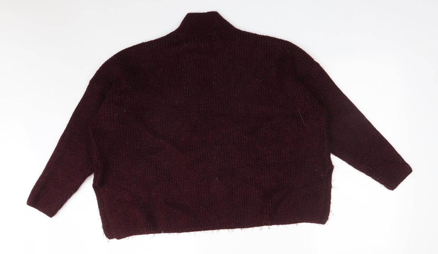 Primark Womens Red  Acrylic Pullover Sweatshirt Size 2XL