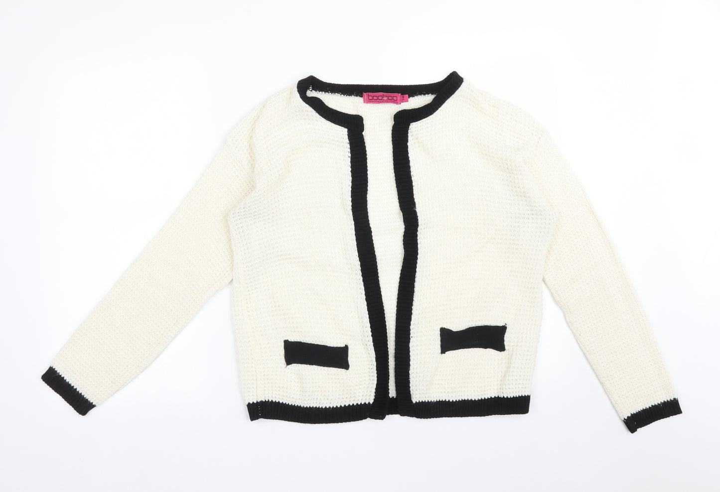 Boohoo Womens Multicoloured   Cotton Cardigan Jumper Size L