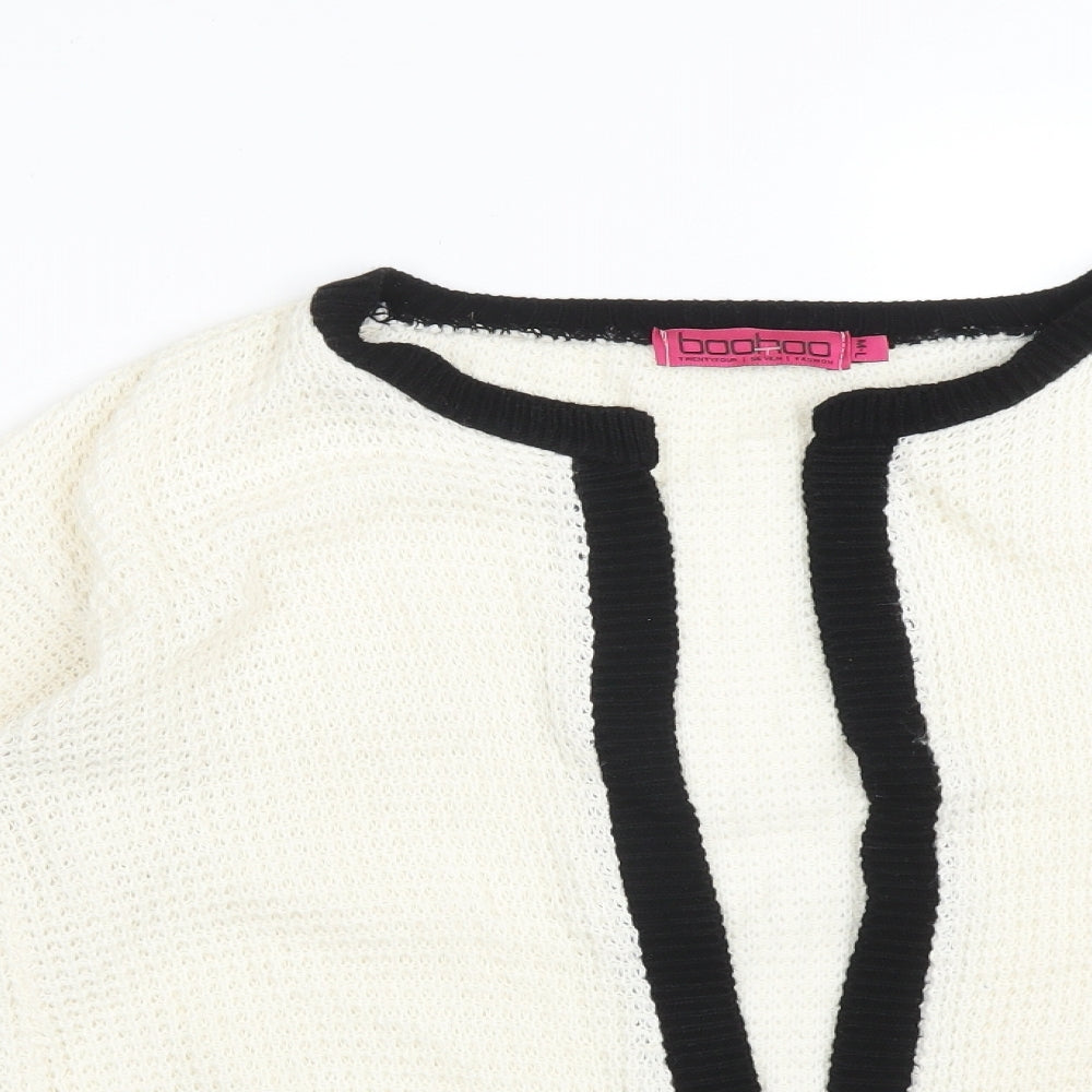 Boohoo Womens Multicoloured   Cotton Cardigan Jumper Size L