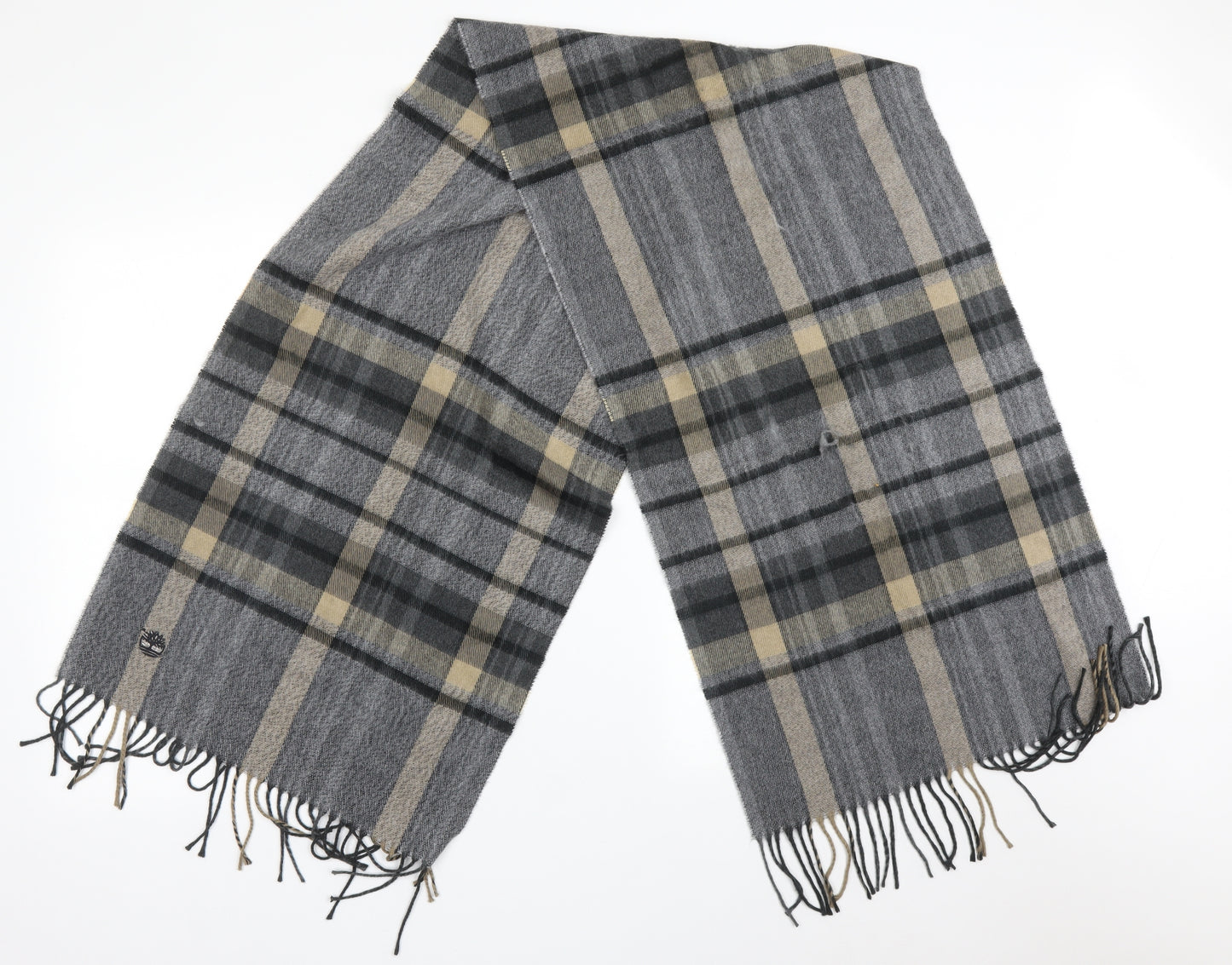Preworn Womens Multicoloured Check Acrylic  Scarf