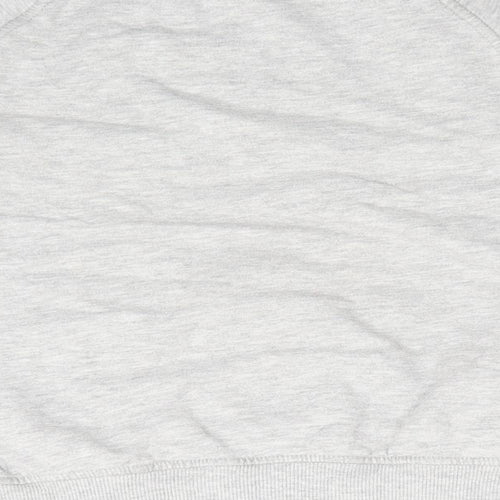 NEXT Girls Grey  Cotton Pullover Sweatshirt Size 10 Years   - Love