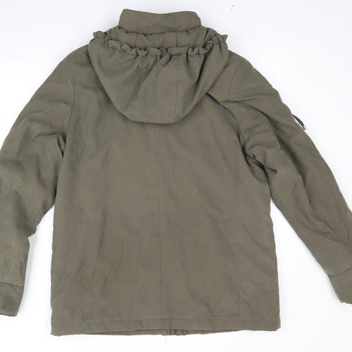 EWM Pure Classics Womens Green   Overcoat Coat Size 14   - Olive Green