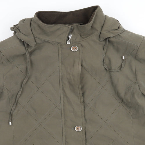 EWM Pure Classics Womens Green   Overcoat Coat Size 14   - Olive Green