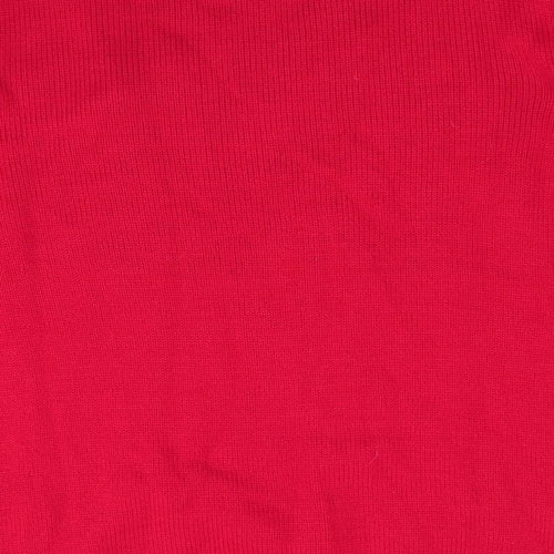 Cedar Wood State Mens Red Round Neck  Acrylic Pullover Jumper Size M   - Snowman HO HO HO