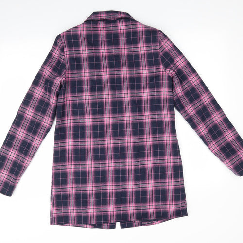 Heartbreak Womens Blue Check  Jacket  Size 8   - Navy & Pink
